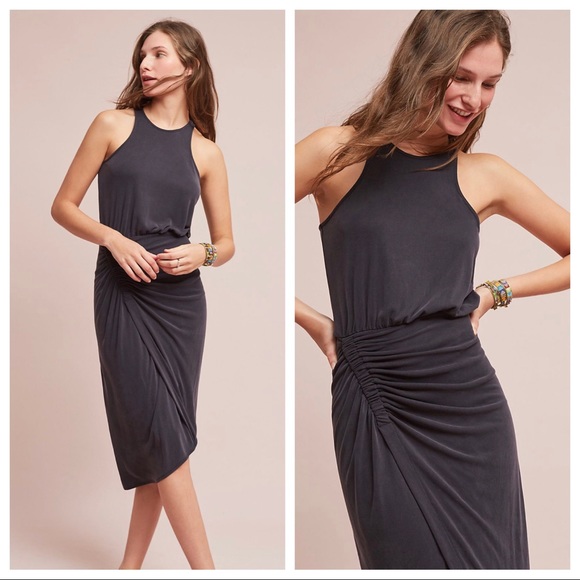 Anthropologie Dresses & Skirts - Mouilenette Soeurs gathered Jersey midi dress
